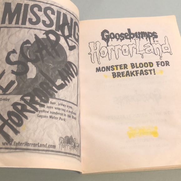 Goosebumps HorrorLand #3: Monster Blood for Breakfast! Paperback by R. L. Stine - Picture 4 of 7